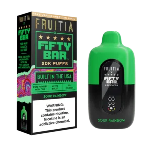 Fifty Bar FRUITIA - Sour Rainbow Disposable Vape (20K Puffs)